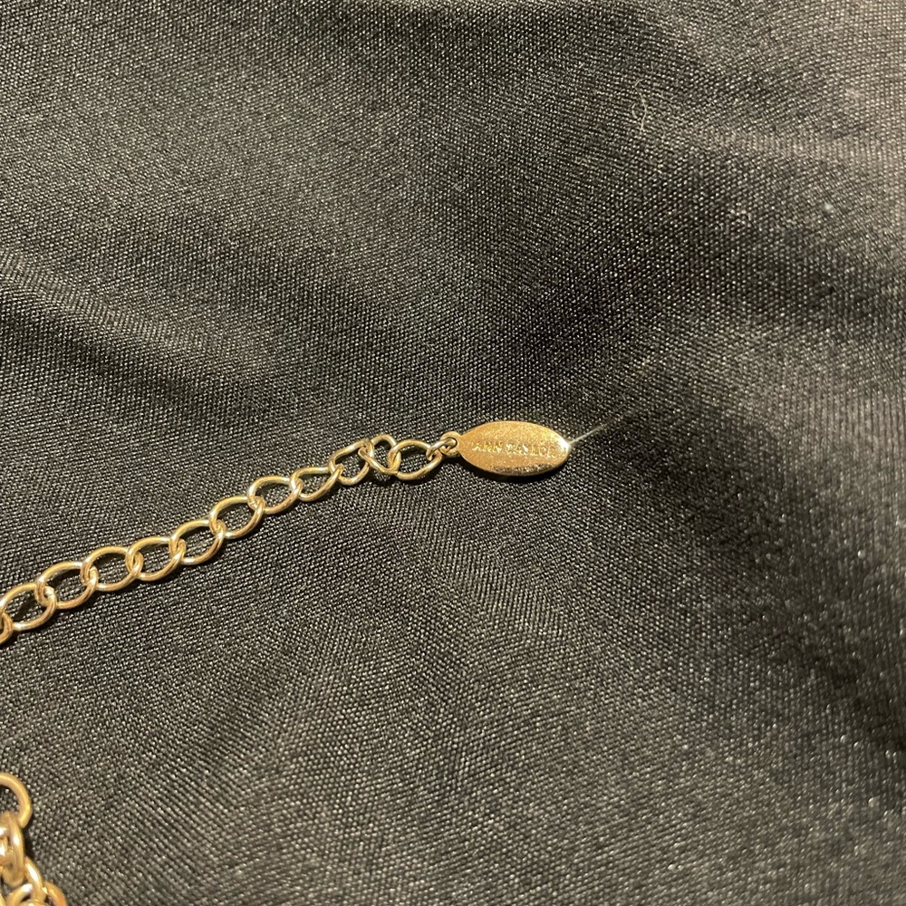 Ann Taylor Gold Chain Fringe Necklace - Picture 3 of 3